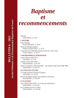 Baptisme et recommencements