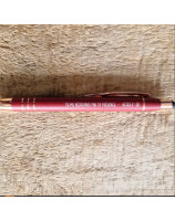 Stylo rouge gravé laser - Librairie 7 ici