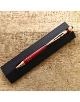 Stylo rouge gravé laser - Librairie 7 ici
