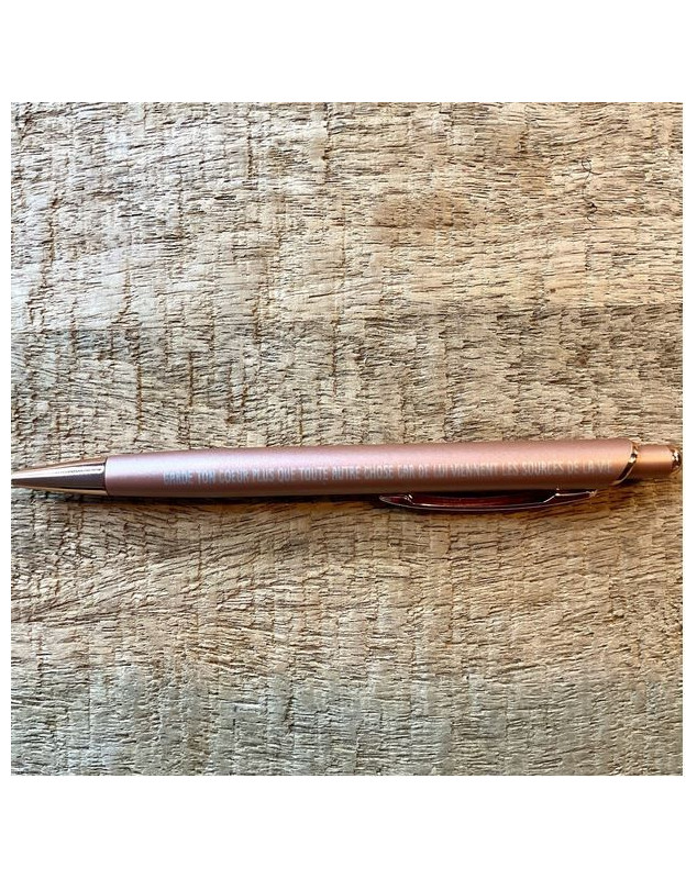 Stylo rose cuivre Proverbes 4.23 Stylo rose cuivre Proverbes 4.23