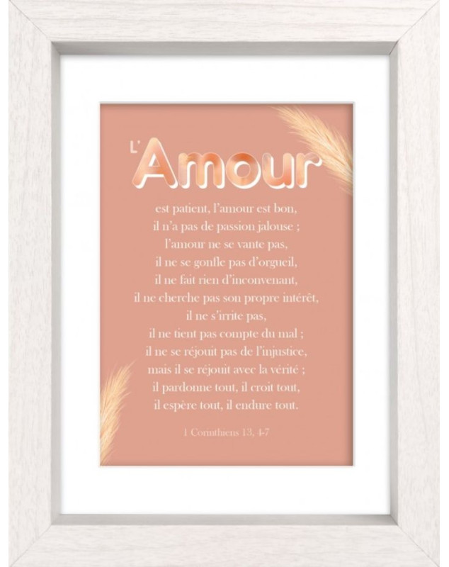 Mon cadre inspiration-L'amour est patient, l'amour est bon.... 1 Cor 13.1-7 Mon cadre inspiration-L'amour est patient, l'amour est bon.... 1 Cor 13.1-7