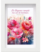 Mon cadre inspiration Le Seigneur remplit ma vie de bonheur. Ps. 103.5