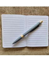 Petit carnet noir avec ichtus