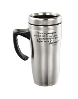 Mug de voyage en acier inoxydable I Know The Plans - Librairie 7 ici