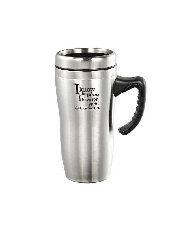 Mug de voyage en acier inoxydable I Know The Plans - Librairie 7 ici Mug de voyage en acier inoxydable I Know The Plans - Librairie 7 ici