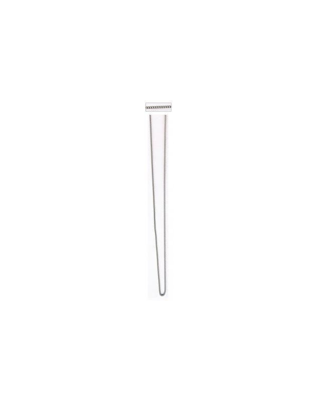 Collier argent gourmette 50 cm - Librairie 7 ici