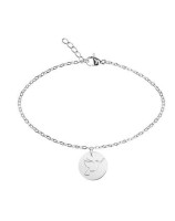 Bracelet argenté colombe - Librairie 7 ici
