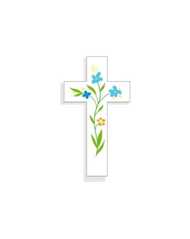 Croix Amour Fleurs - Librairie 7 ici