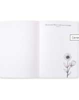 Carnet floral "Le Seigneur remplit ma vie de bonheur" Ps 103.5