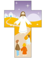 Croix Jésus et les enfants