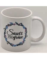 Mug Sauvée par grâce - Librairie 7 ici