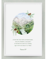 Tableau A4 encadré - Librairie 7 ici