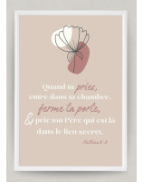 Tableau A4 encadré - Librairie 7 ici