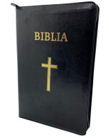 Bible en roumain en simili cuir, modèle centenaire