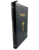 Bible en roumain en simili cuir, modèle centenaire
