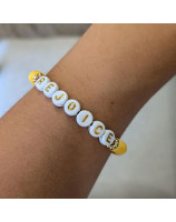 Bracelet élastique en perles, Sauvée - Librairie 7 ici