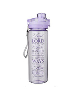 Gourde Trust in the Lord Purple sans BPA  Proverbes 3:5-6