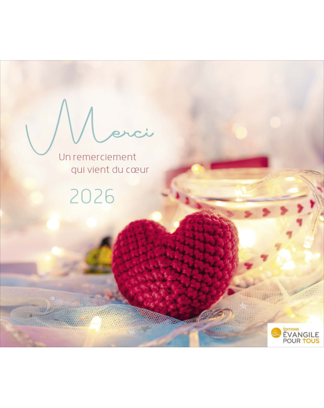 Calendrier Merci 2026 - Librairie 7 ici Calendrier Merci 2026 - Librairie 7 ici