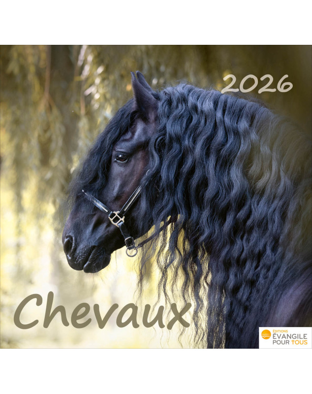 Calendrier Chevaux 2026 - Librairie 7 ici