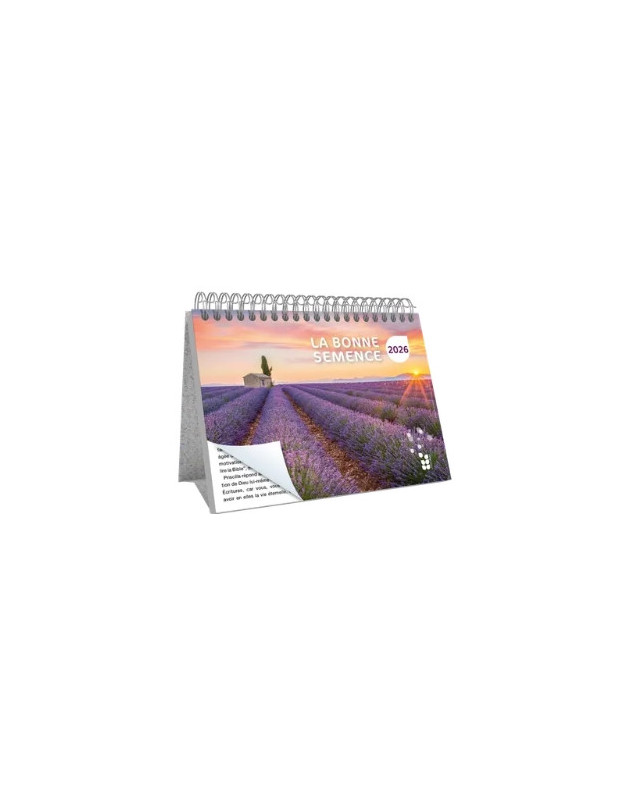 Calendrier Bonne Semence GROS CARACTERES 2026 - Librairie 7 ici