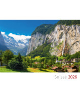 Calendrier Paysages Suisse en français 2026 - Librairie 7 ici