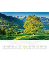 Calendrier Paysages Suisse en français 2026 - Librairie 7 ici