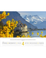 Calendrier Paysages Suisse en français 2026 - Librairie 7 ici