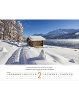 Calendrier Paysages Suisse en français 2026 - Librairie 7 ici
