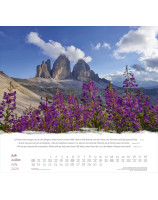 Calendrier Montagnes beautés naturelles 2026 - Librairie 7 ici