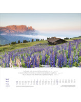 Calendrier Montagnes beautés naturelles 2026 - Librairie 7 ici