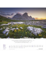 Calendrier Montagnes beautés naturelles 2026 - Librairie 7 ici