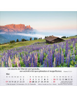 Calendrier Montagnes 2026 - Librairie 7 ici