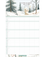 Calendrier Notre planning 2026 - Librairie 7 ici
