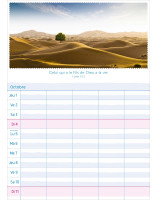 Calendrier Multiplanning 2026 - Librairie 7 ici