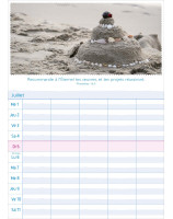 Calendrier Multiplanning 2026 - Librairie 7 ici