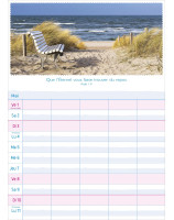 Calendrier Multiplanning 2026 - Librairie 7 ici
