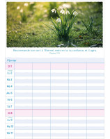 Calendrier Multiplanning 2026 - Librairie 7 ici
