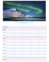 Calendrier Multiplanning 2026 - Librairie 7 ici