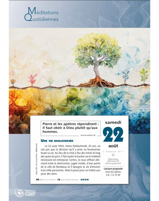 Méditations quotidiennes 2026 - Librairie 7 ici