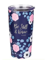 Gourde inox  Be Still and Know Psalm 46:10 - Navy