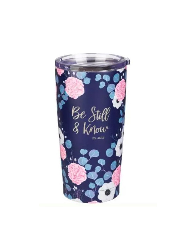Gourde inox  Be Still and Know Psalm 46:10 - Navy