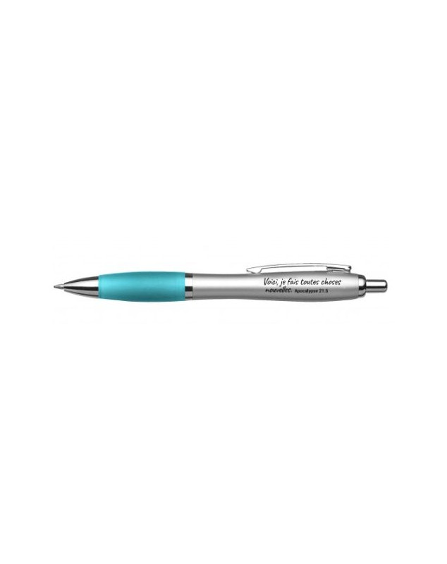 Stylo mot d'ordre 2026 turquoise
