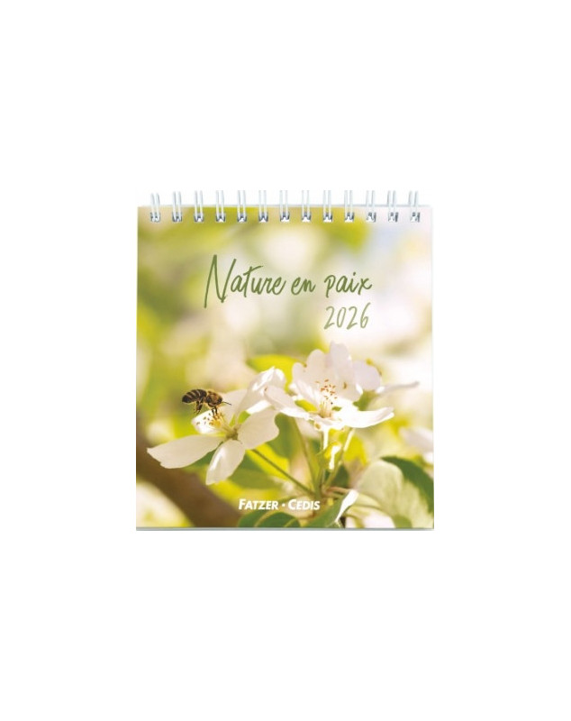 Nature en paix calendrier 2026 - Librairie 7 ici