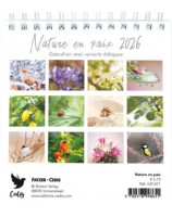 Nature en paix calendrier 2026 - Librairie 7 ici