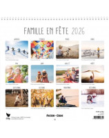 Famille en fete 2026 calendrier - Librairie 7 ici