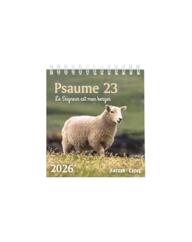 Psaume 23 calendrier petit format 2026 Psaume 23 calendrier petit format 2026