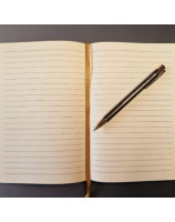 Carnet A5 liège et toile noire