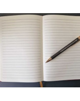 Carnet A5 liège et toile blanc écru - Librairie 7ici