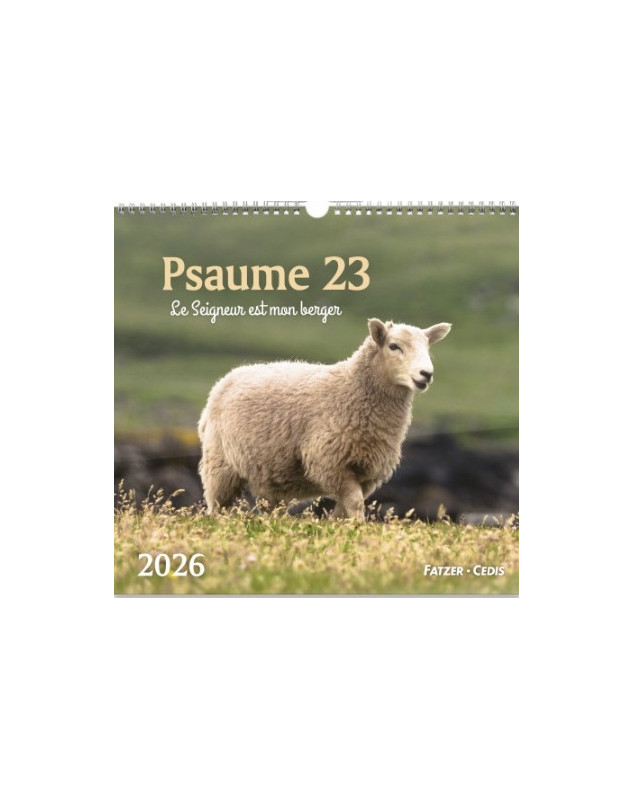 Psaume 23 calendrier grand format 2026 - Librairie 7 ici