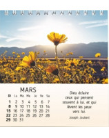 Au coeur du jour calendrier 2026 - Librairie 7 ici
